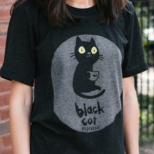 SKU Black Cat Tee M